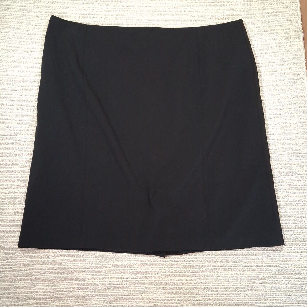 Fashion Bug Plus Size 24W Black Skirt Career Office Formal Stretch Fitted Bottom
